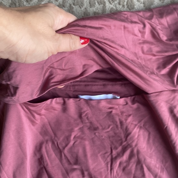 NWOT Jonathan Simkhai Standard Daya Slinky Dress in Plum, size L - Picture 7 of 9